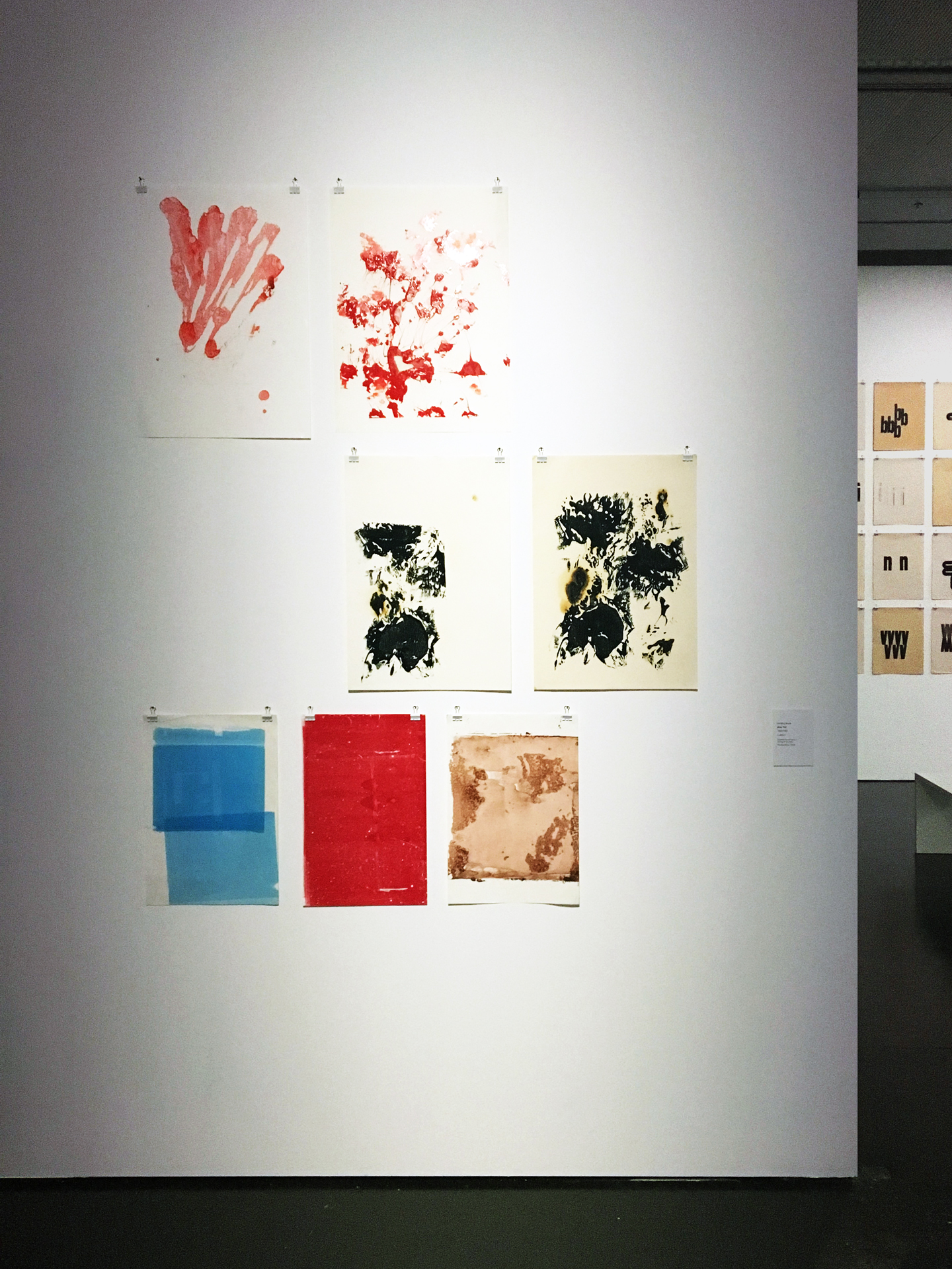 Blick in die Ausstellung »Hansjörg Mayer. The Smell of Ink«
