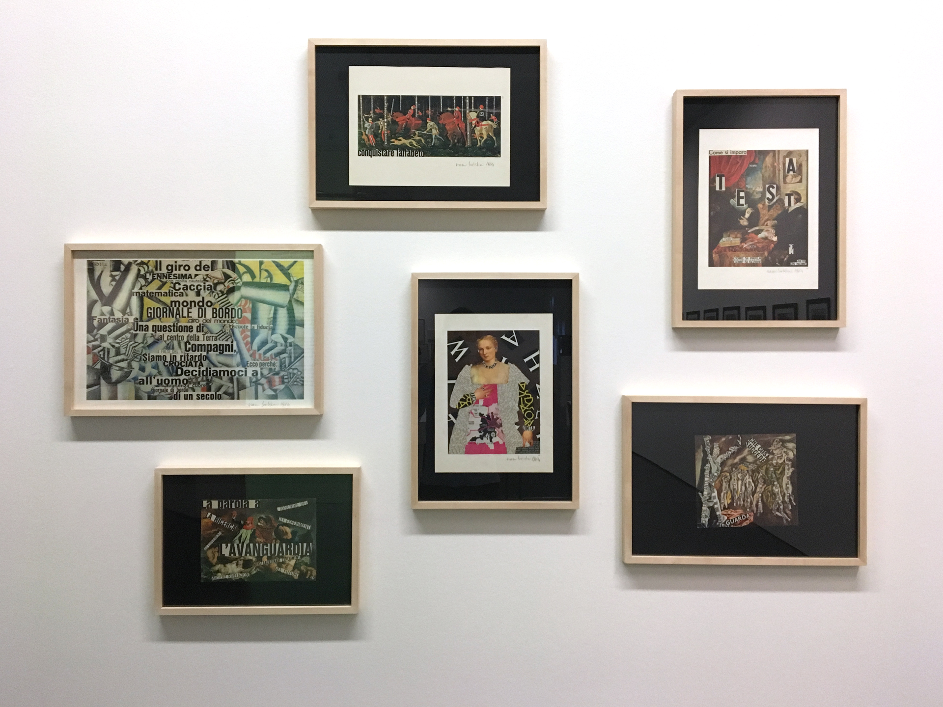 View of the exhibition »Nanni Balestrini. Wer das hir liest braucht sich vor nichts mehr zu fürchten«