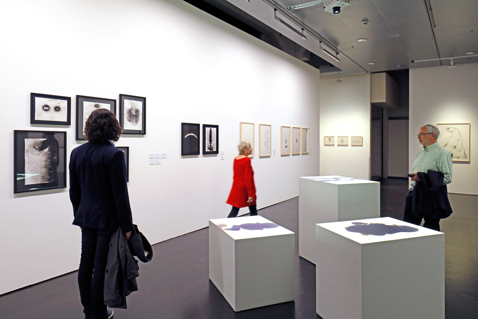 Visitors of the opening of the exhibition series »Poetic Expansions«