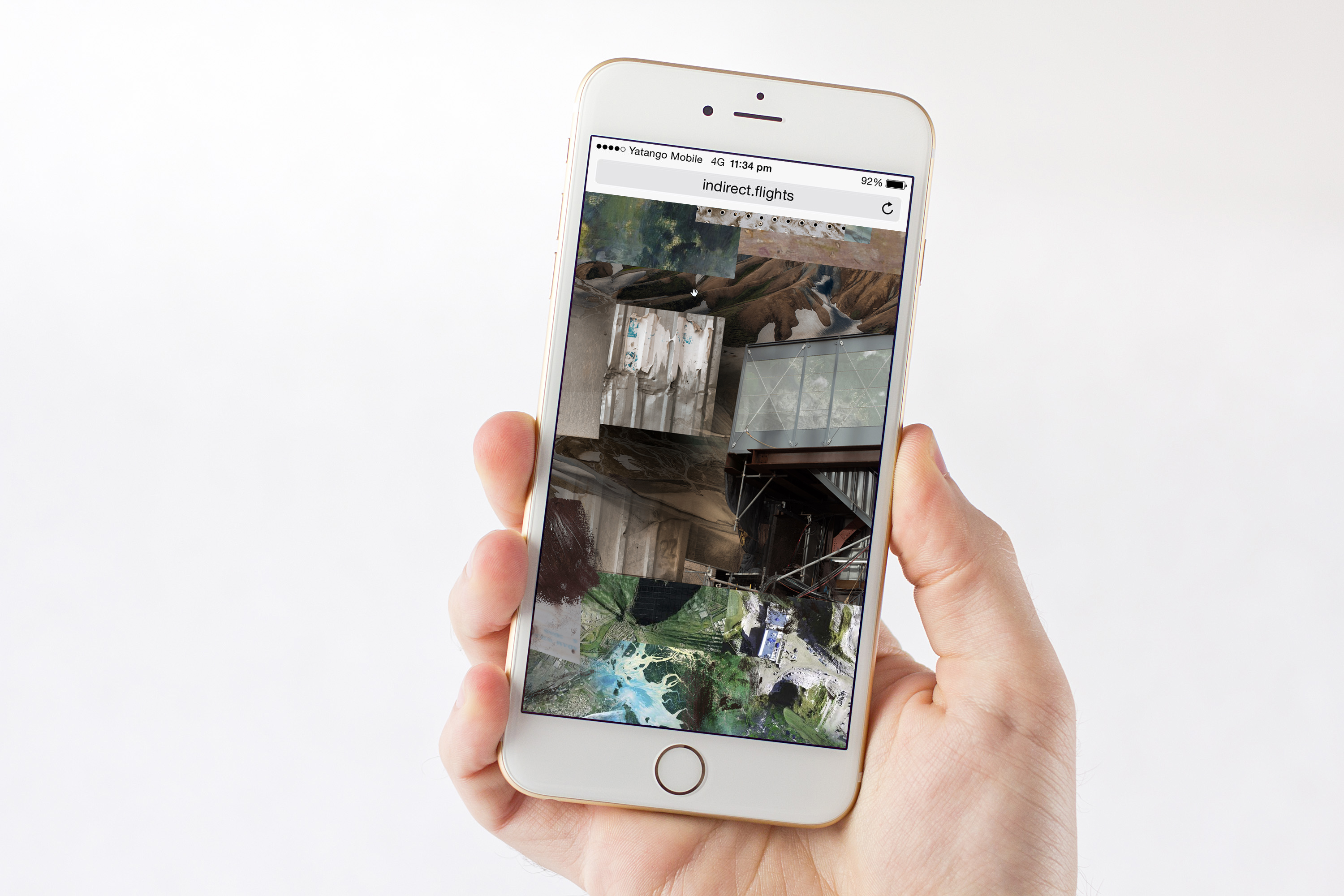 mobile view of the work »Indirect Flights«