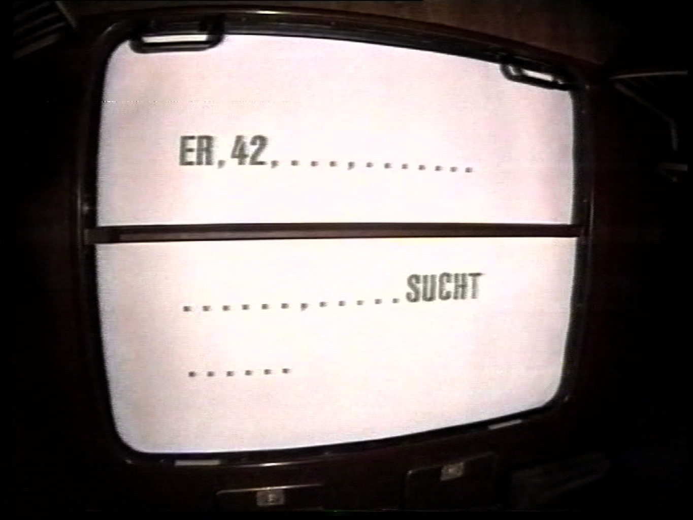 Er, 42, ... sucht 