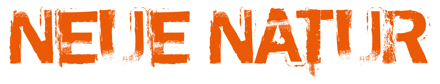 Orange font »NEUE NATUR«
