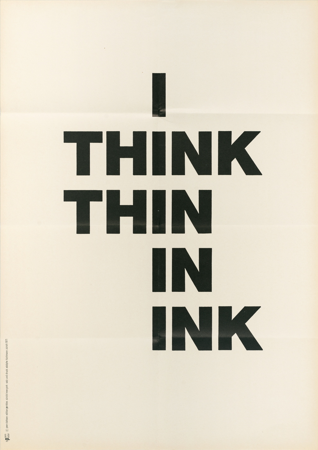 I THINK THIN IN INK