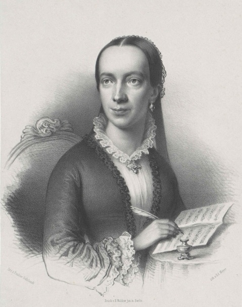 Portrait of the female composer Emilie Mayer