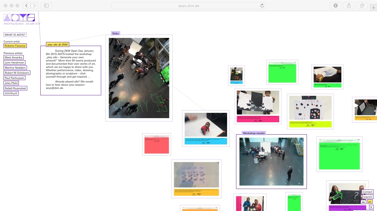 Screenshot einer Website