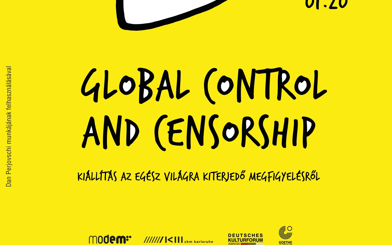 Plakat der Ausstellung »Gobal Control and Censorship«