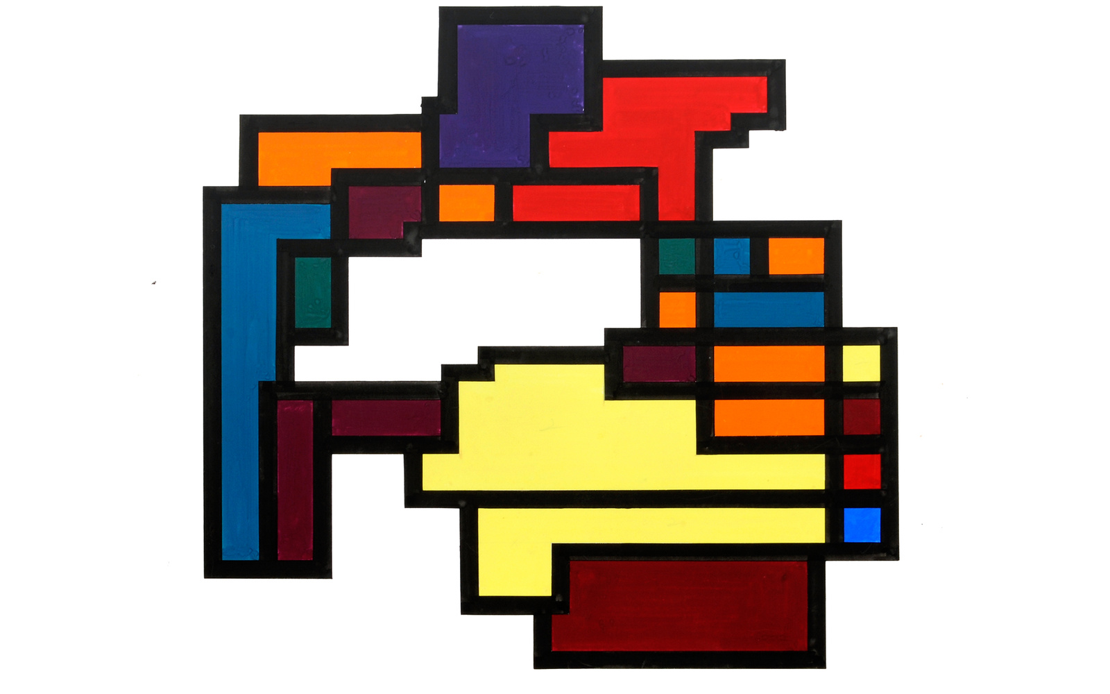 Abstract colored pattern