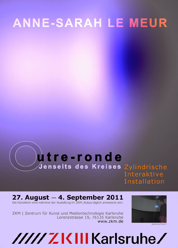 Plakat der Ausstellung »Outre–Ronde | Jenseits des Kreises«, Anna Sarah Le Meur