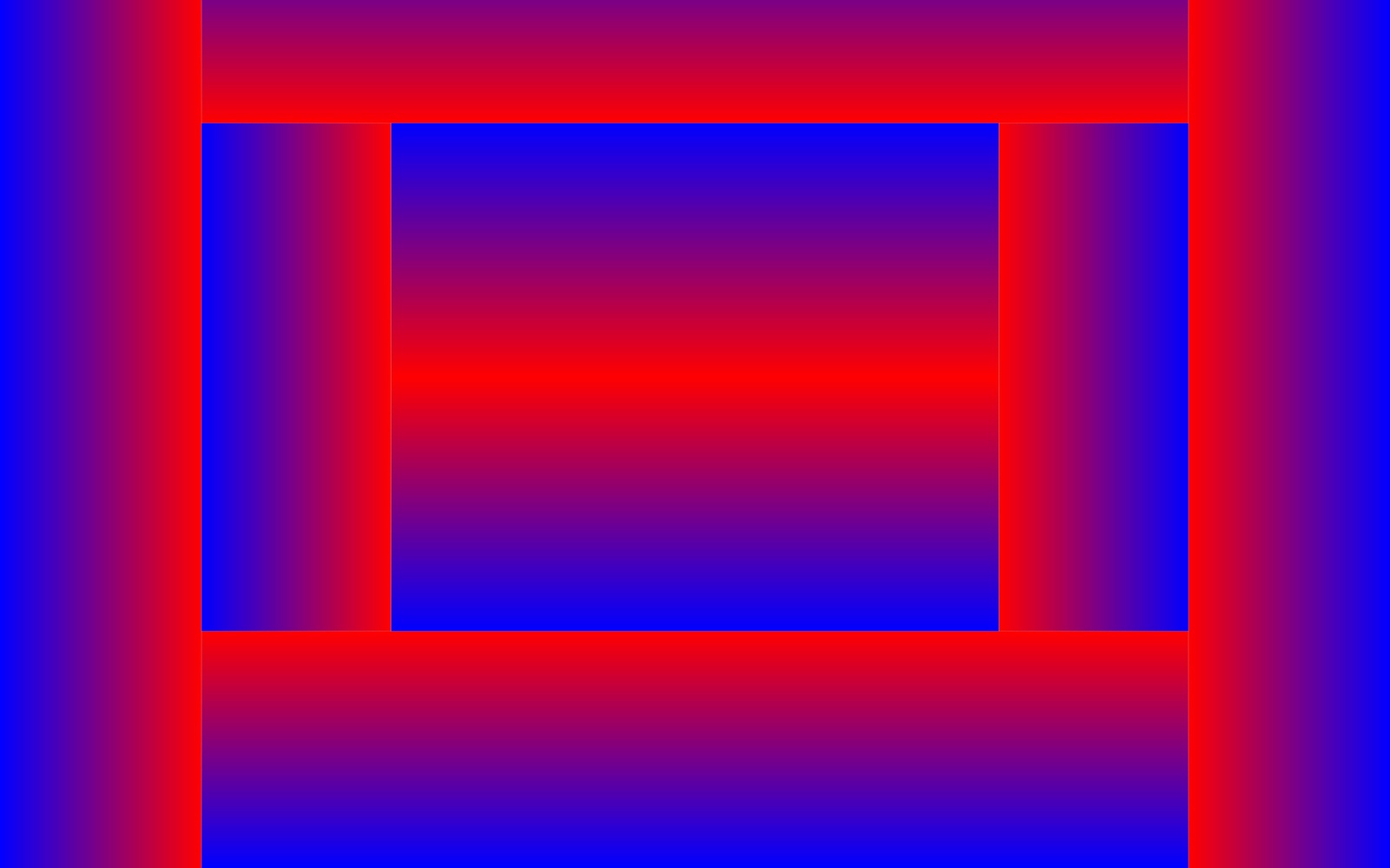You can see rectangles of different sizes with color gradients between red and blue.