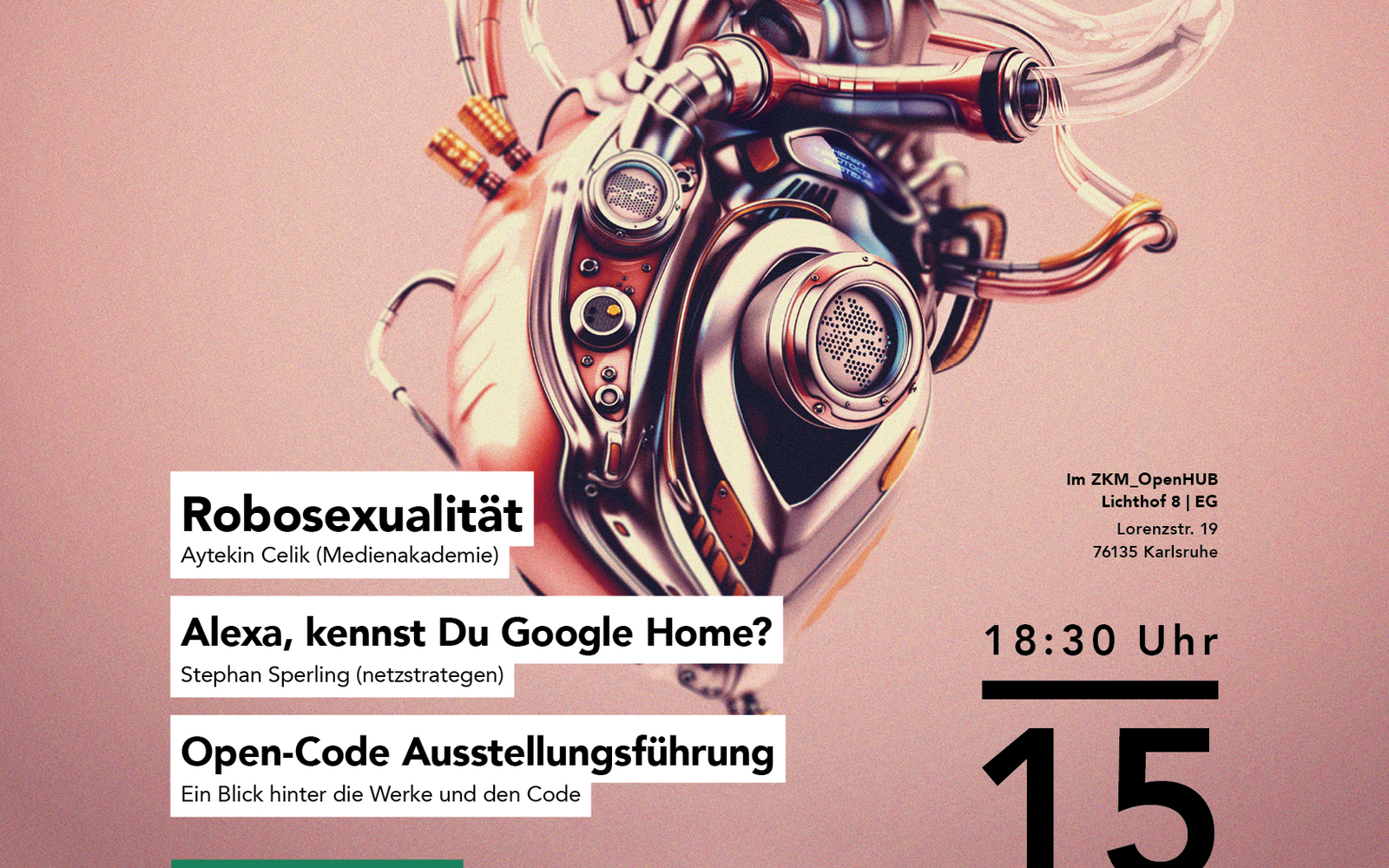 Poster für das Meet Up »Netzstrategen machen Feierabend« 