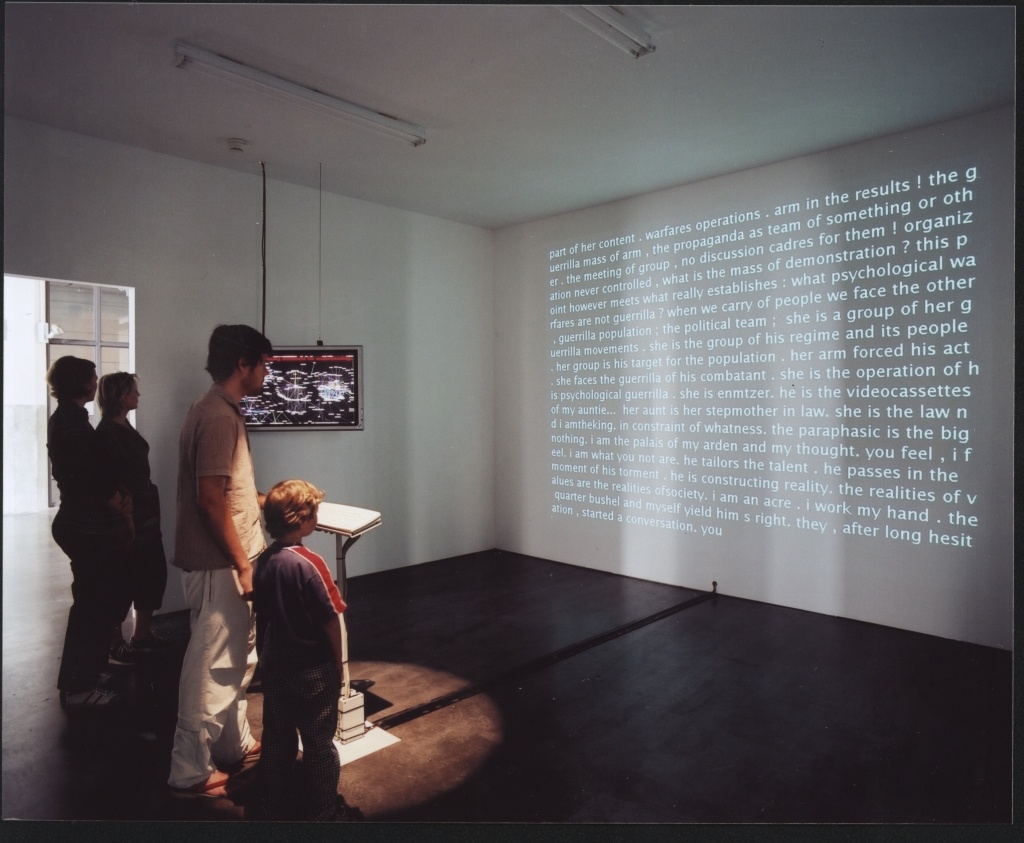 Installationsansicht "David Link: Poetry Machine"