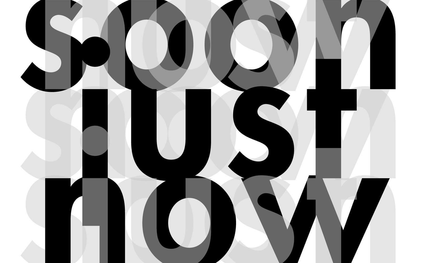 Die Graphik zeigt das Plakat der Ausstellung »soon | just | now. gerhard rühm als intermediapionier«