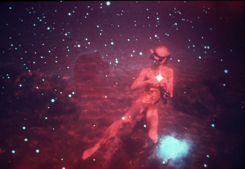Jürgen Claus' Bild Aufsteigender Taucher von 1971