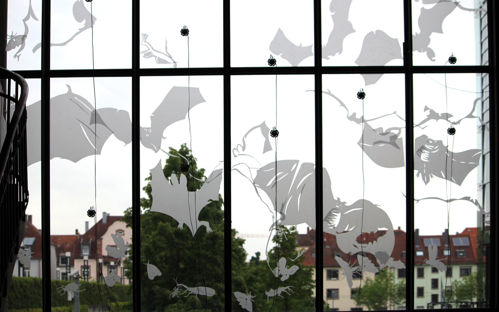 Bats ́n ́Insects, Schallwandler auf Sandstrahlscheibe 
