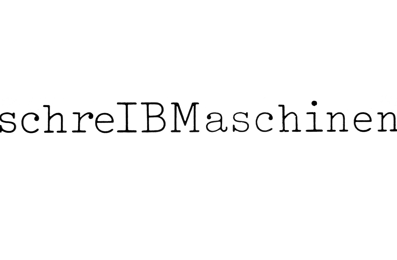 Michael Schirner, »schreIBMaschinen«, IBM 96 C Selectric, 1977