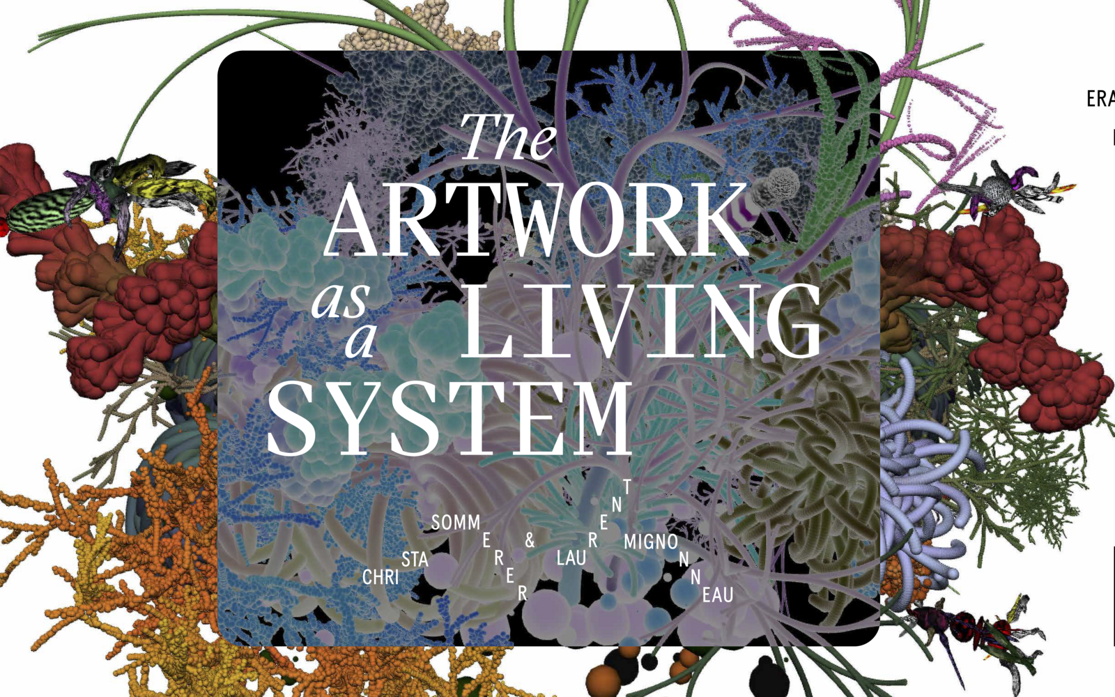 The title graphic of the exhibition