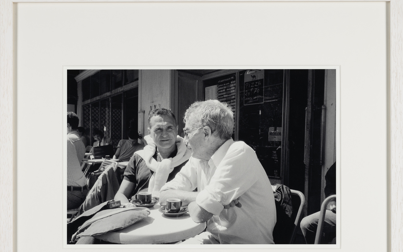 The last encounter of friends &amp; former lovers John Giorno and Brion in May 1986 in front of Brion’s home in Paris. In mid-July Brion would pass on