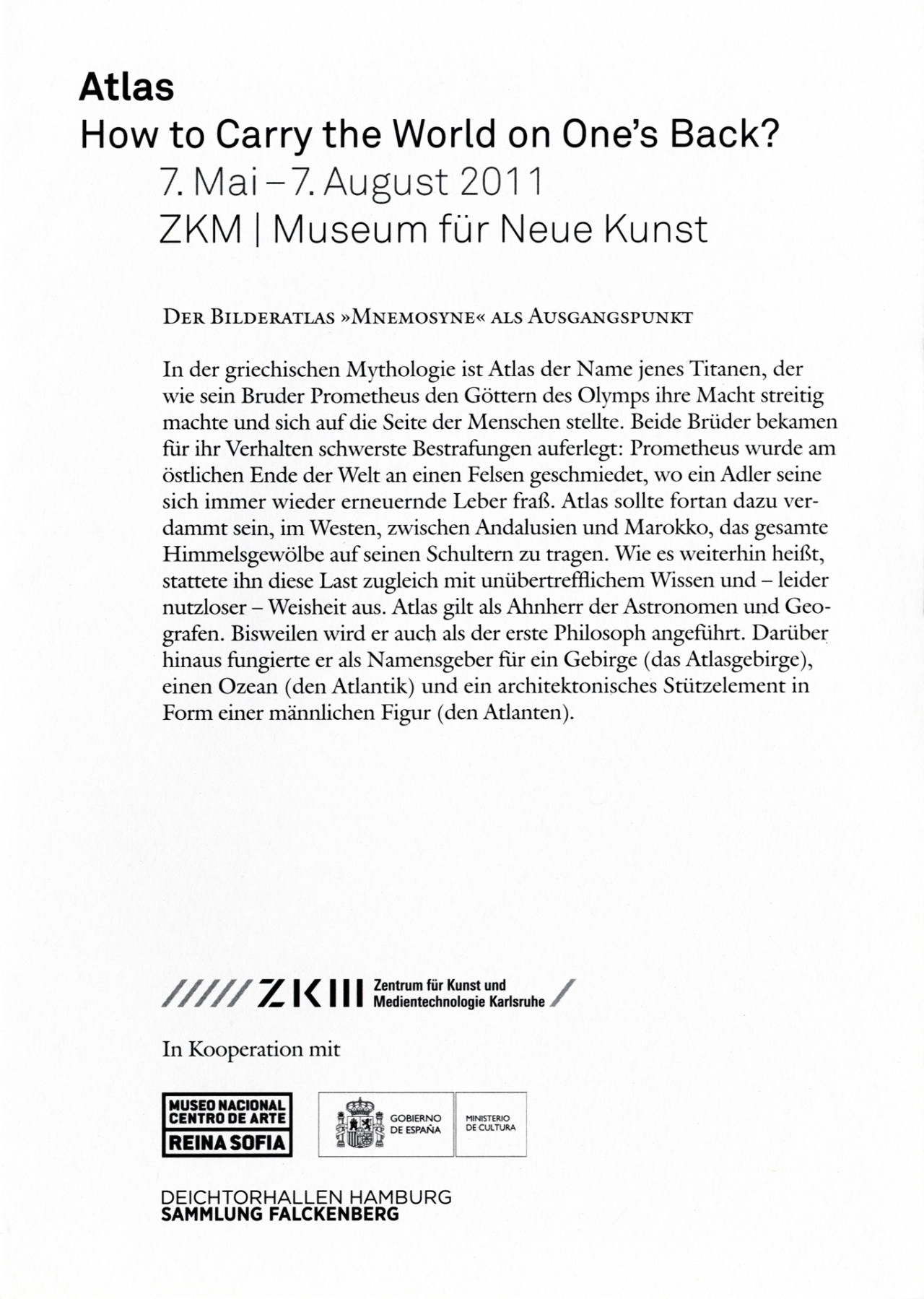 Cover of the publication »Atlas«