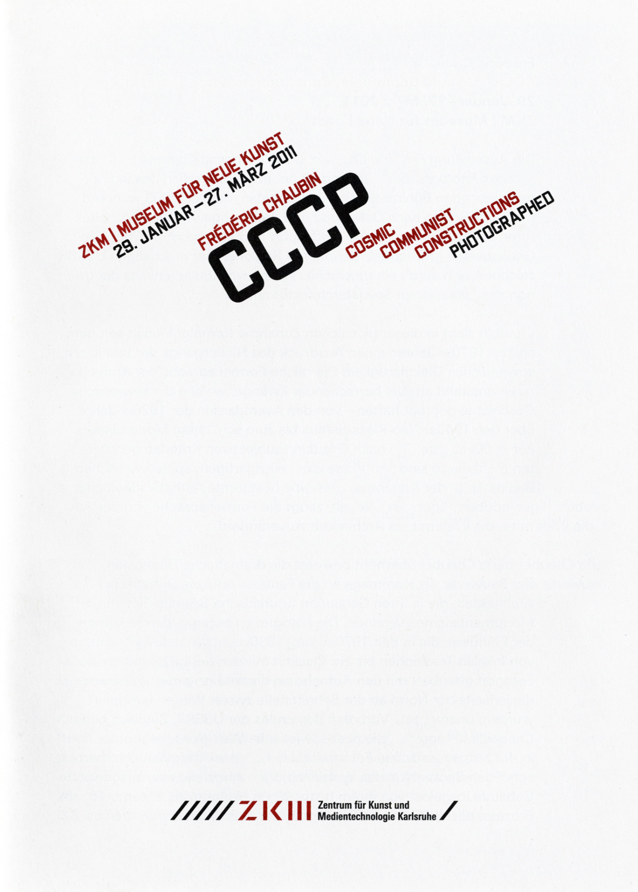 Cover of the publication »Frédéric Chaubin: CCCP. Cosmic Communist Constructions Photographed«