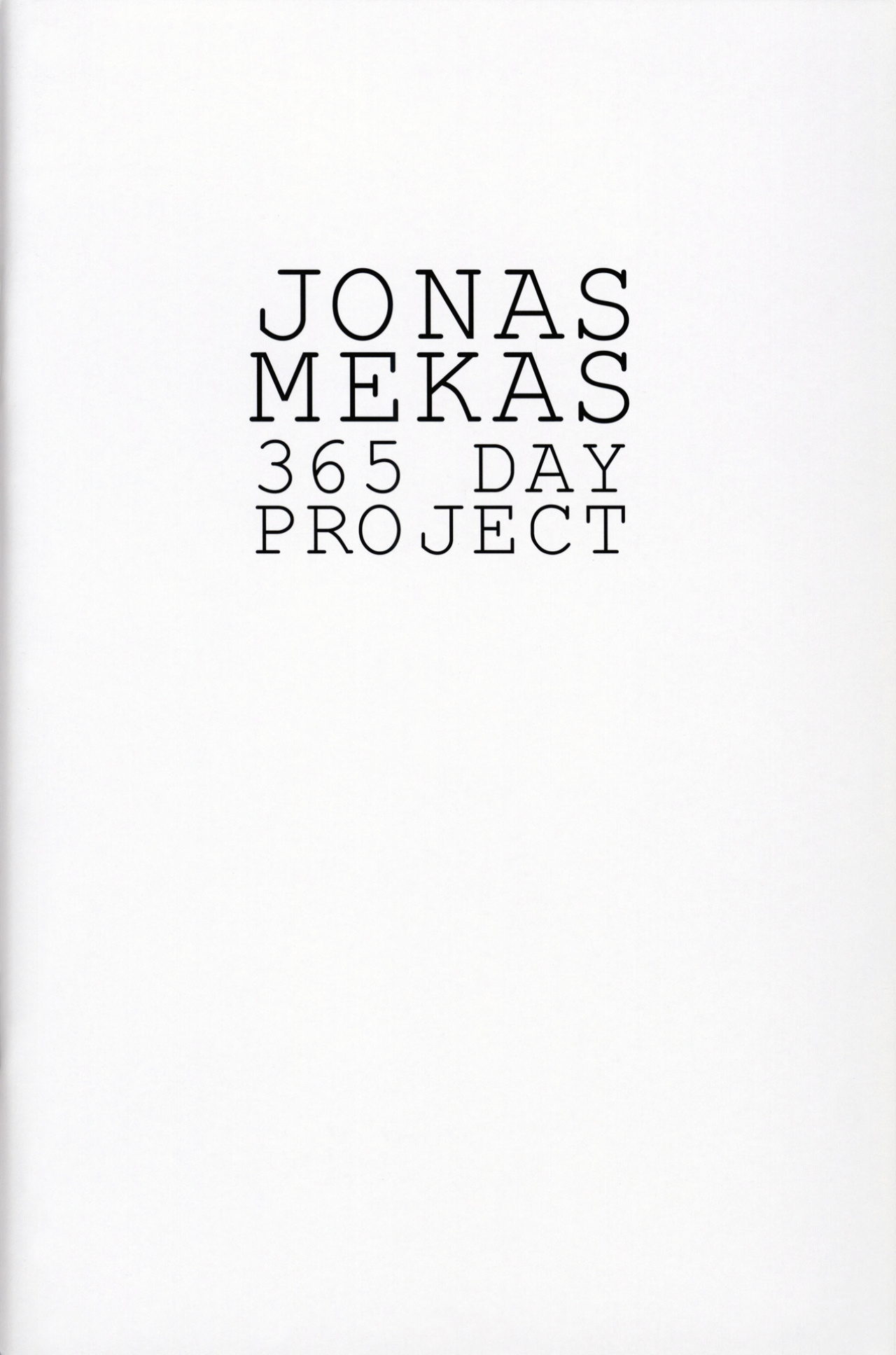 Cover der Publikation »Jonas Mekas: 365 Day Project«