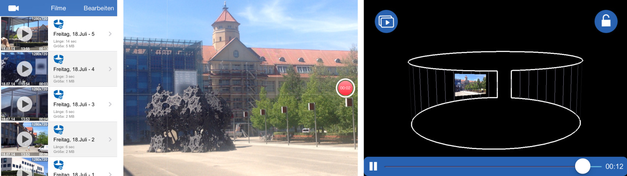Screenshot der App »Motion Picture 2.0«
