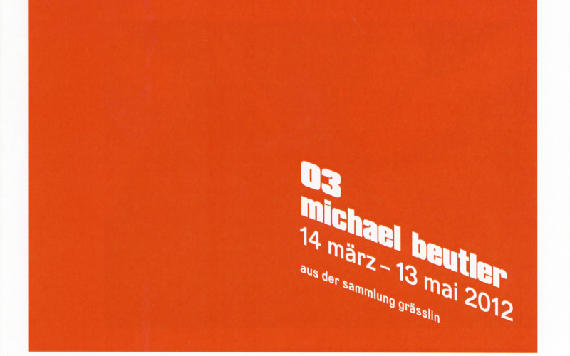 Cover der Publikation »Sensor. Zeitraum für junge Positionen. 03 Michael Beutler«