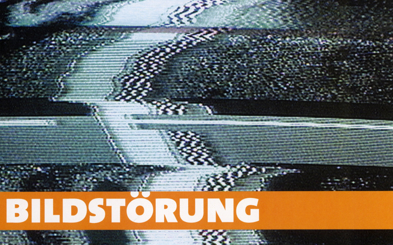 Cover der Publikation »Bildstörung. Videokunst der 90er und der Jahrhundertwende. Internationaler Medienkunstpreis 2002«