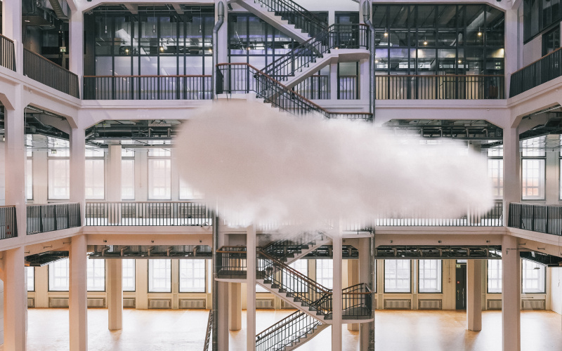 Eine Wolke im ZKM