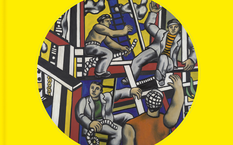 Buchcover mit einem Ausschnitt von Fernand Legers Gemälde »Constructeurs« (1951)