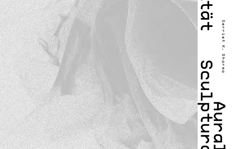 Cover der Publikation: AuraleSkulpturalität. Spatiotemporale Phänomene auditiver Medientechniken