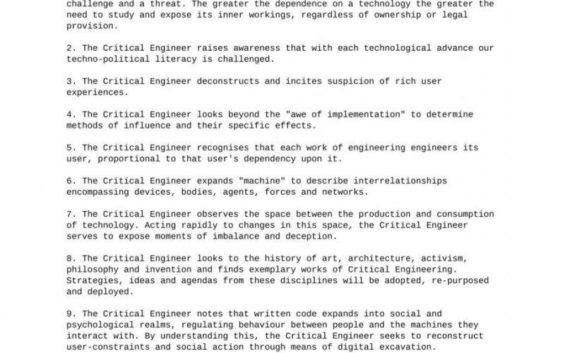 White sheet of paper with formally designed text 