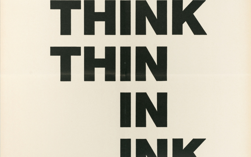 I THINK THIN IN INK