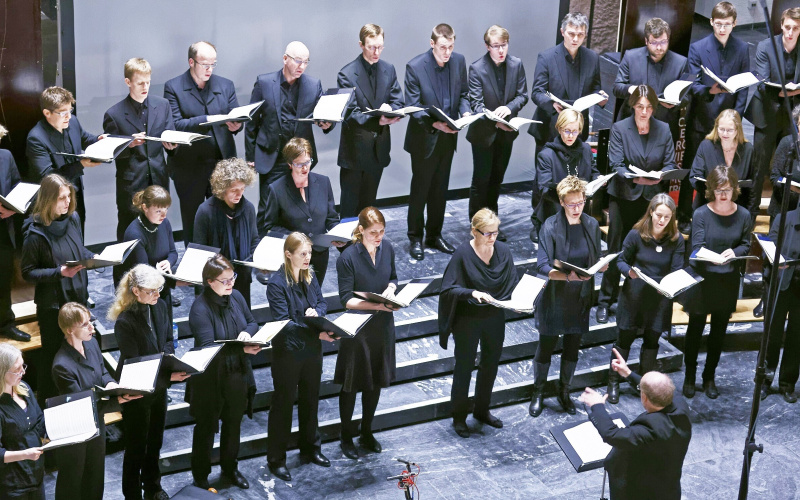 Zu sehen ist der Chor »CoroPiccolo« Karlsruhe