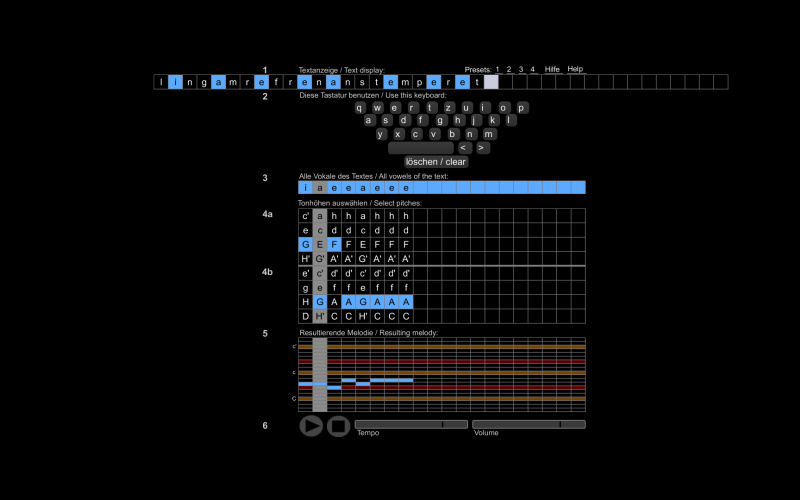 screenshot of the work »Guido's Code #B«