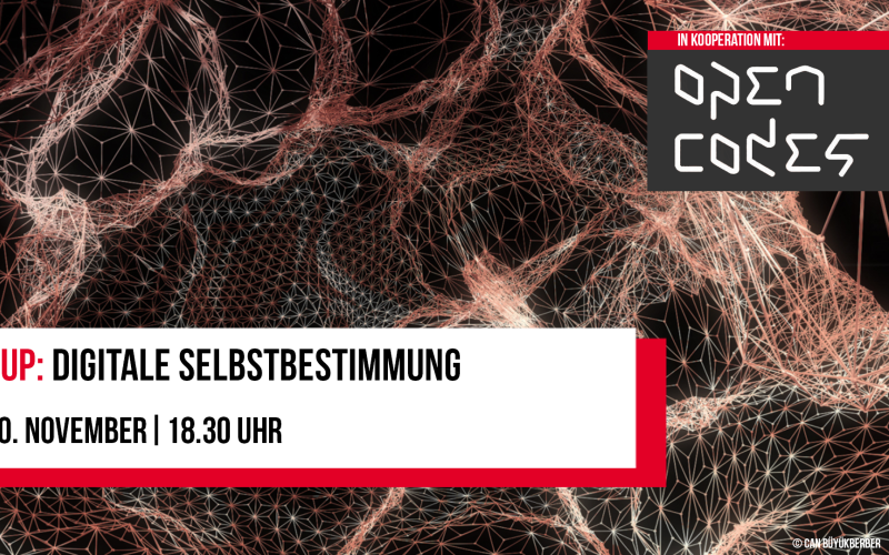 Plakat zur Veranstaltung »Meet Up: Digitale Selbstbestimmung«