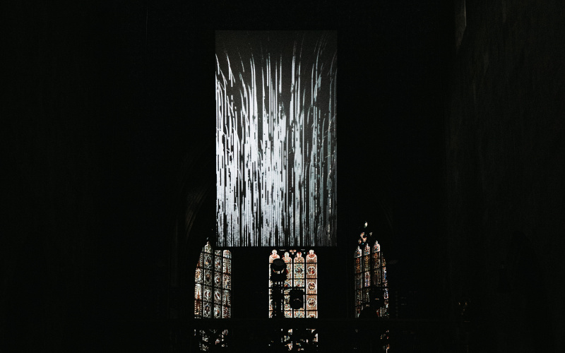 Uraufführung von »Fantasie#1« (2019) für Radioteleskop, künstliche Intelligenz und selbstspielende Orgel des Duos Quadrature in Zusammenarbeit mit Christian Losert im Rahmen des PODIUM Festivals 2019 in Esslingen