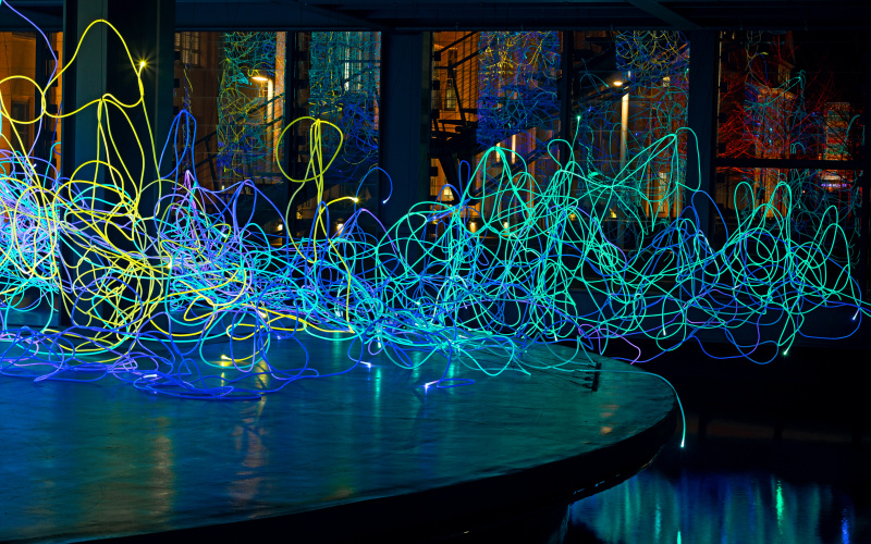 Installationsansicht "rosalie: Helios"