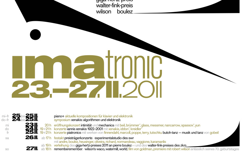 Webbanner des IMATRONIC 2011 am ZKM | Karlsruhe