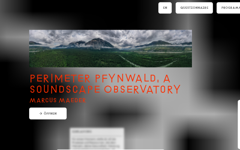 Screenshot »Critical Zones« Ausstellung 