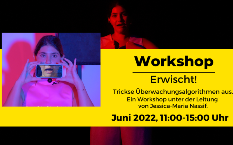 Zu sehen ist das Keyvisual des Workshops »Erwischt«