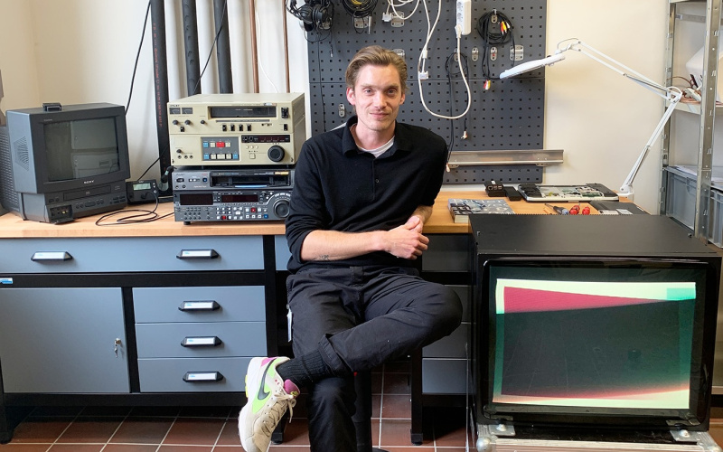 Kristof Efferenn in seiner Werksatt