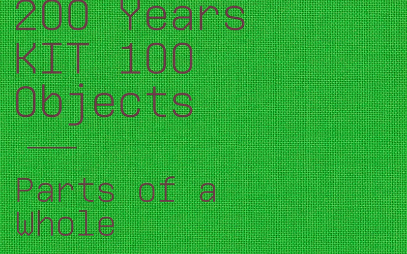 The book cover of the english publication "200 Years KIT. 100 Objects", 2025