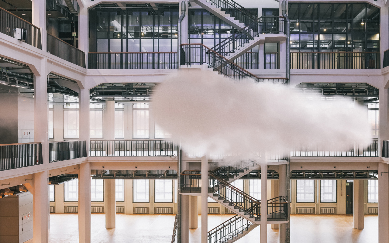 Eine Wolke im ZKM