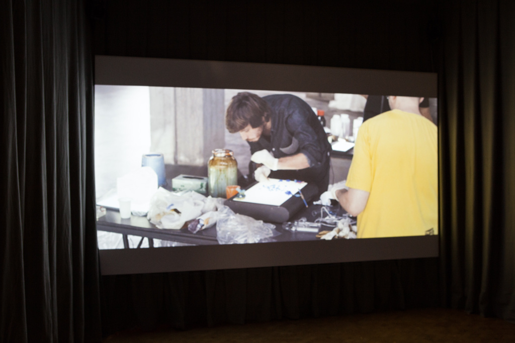 Filmprojektion.