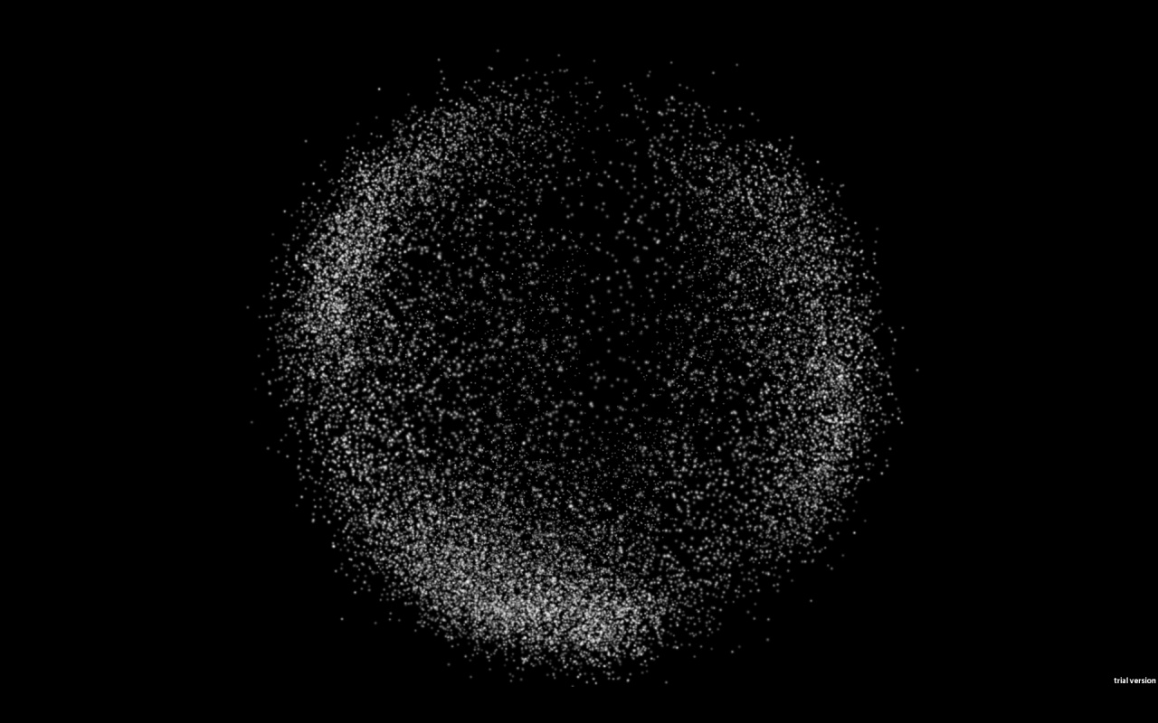 White pixels on black ground