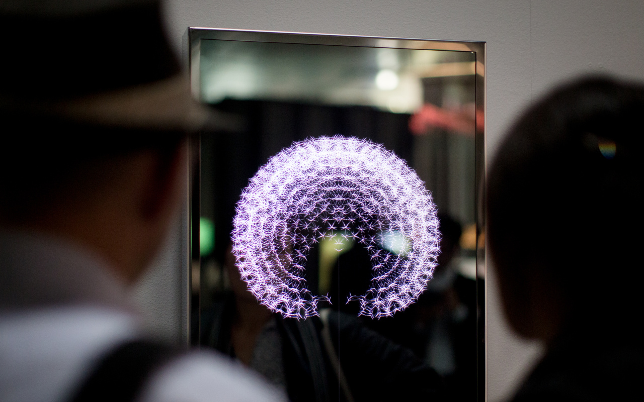 A projected dandelion