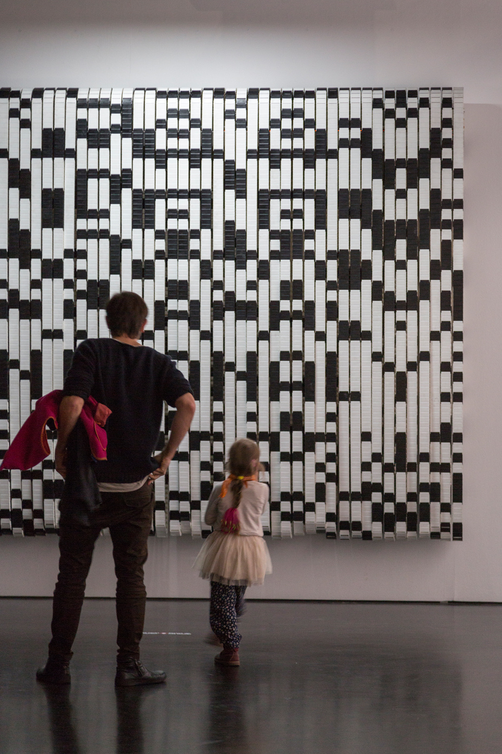 A QR code as picture on the wall