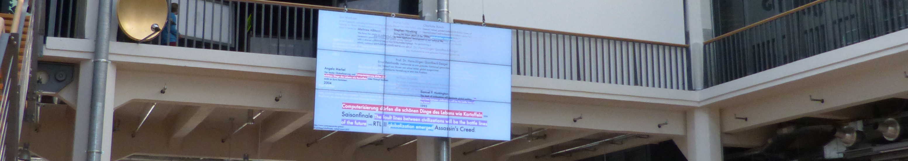 A great canvas with diverse texts