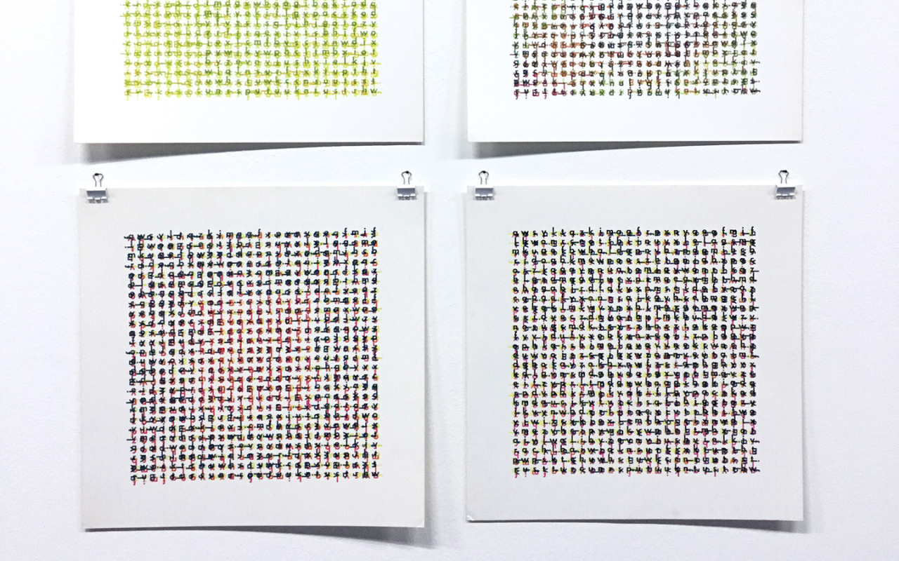 View of the exhibition »Hansjörg Mayer. The Smell of Ink«