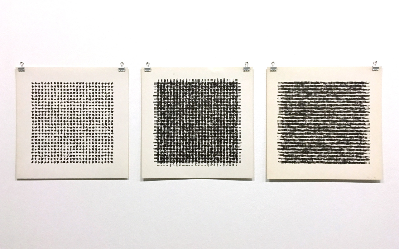 View of the exhibition »Hansjörg Mayer. The Smell of Ink«